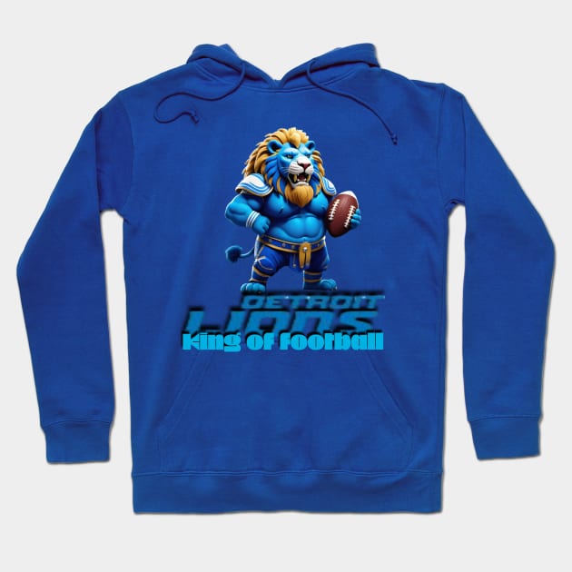 detroit lions king of football Hoodie by Human light 